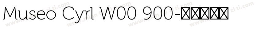 Museo Cyrl W00 900字体转换